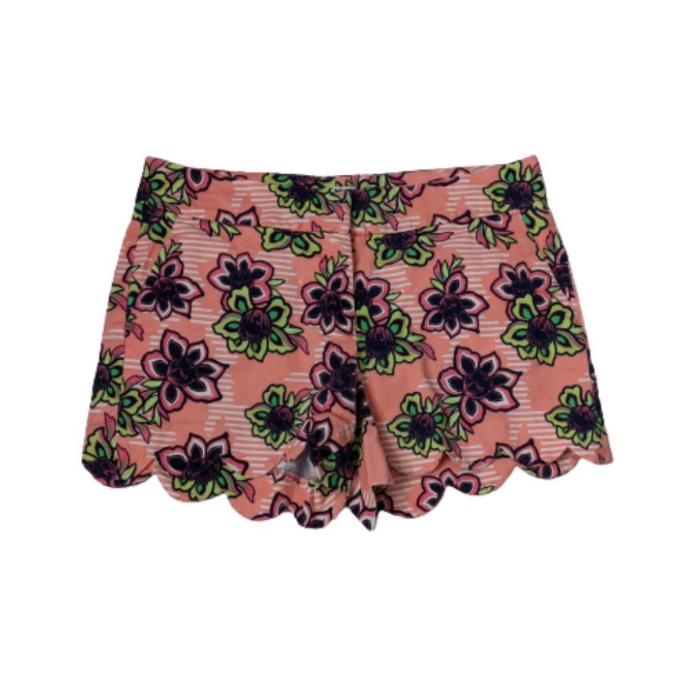 Crown & Ivy Peach Floral Print Shorts 4
